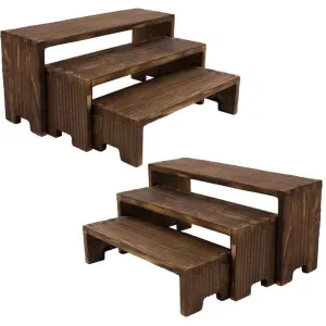 طبقات راهنات زخرفية مستطيلة -  Tier Decorative Rectangle Rack