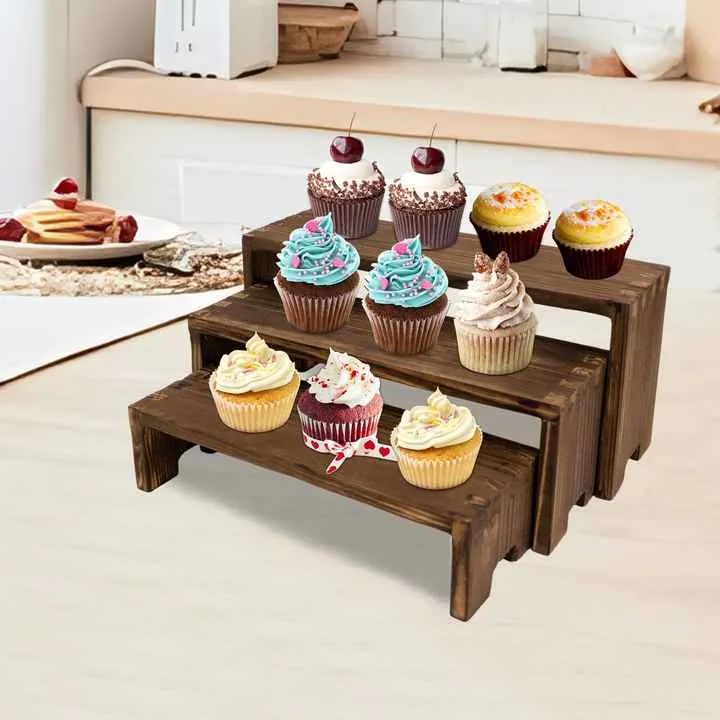 طبقات راهنات زخرفية مستطيلة -  Tier Decorative Rectangle Rack