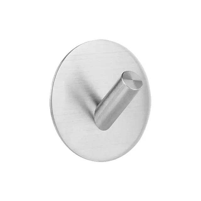 1PC Stainless Steel High-end Hook Self Adhesive Clothes Hange Bags Key Rack Kitchen Towel Hanger Bathroom Accessory Organizer