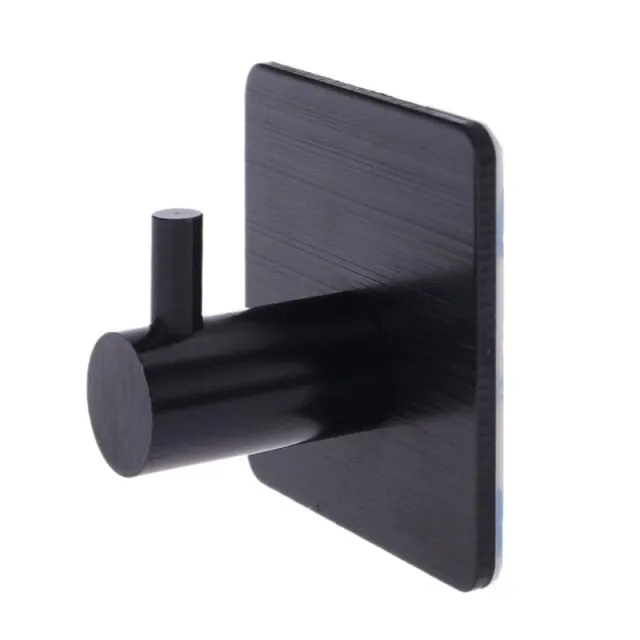 1PC Stainless Steel High-end Hook Self Adhesive Clothes Hange Bags Key Rack Kitchen Towel Hanger Bathroom Accessory Organizer