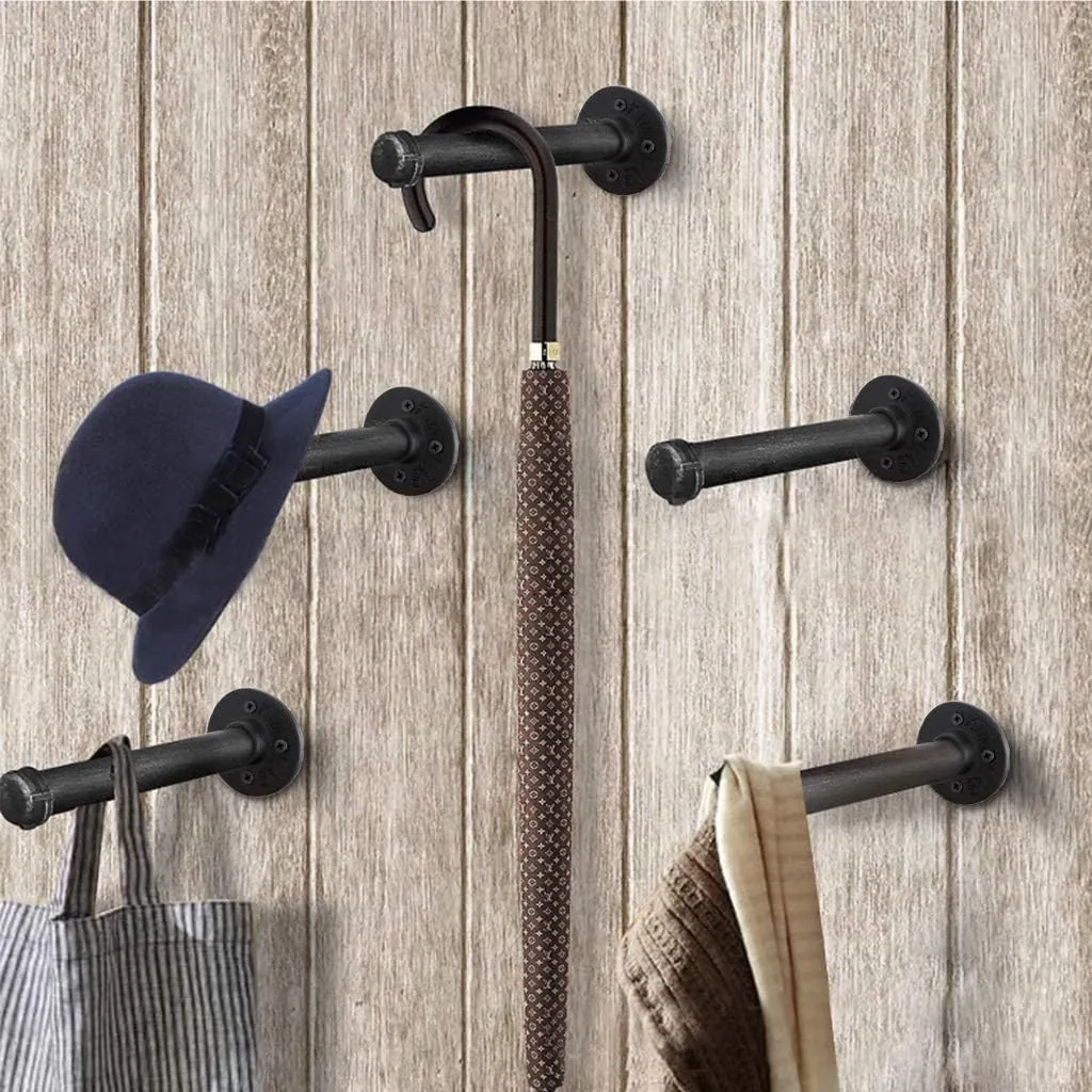 2Pcs Industrial Pipe Clothes Bar-27CM