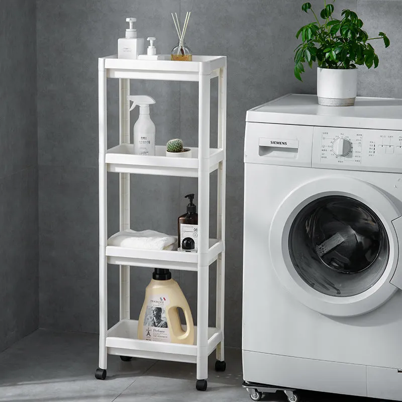4 Tier Wide Slide-Out Trolley Rack Shelf Organizer
