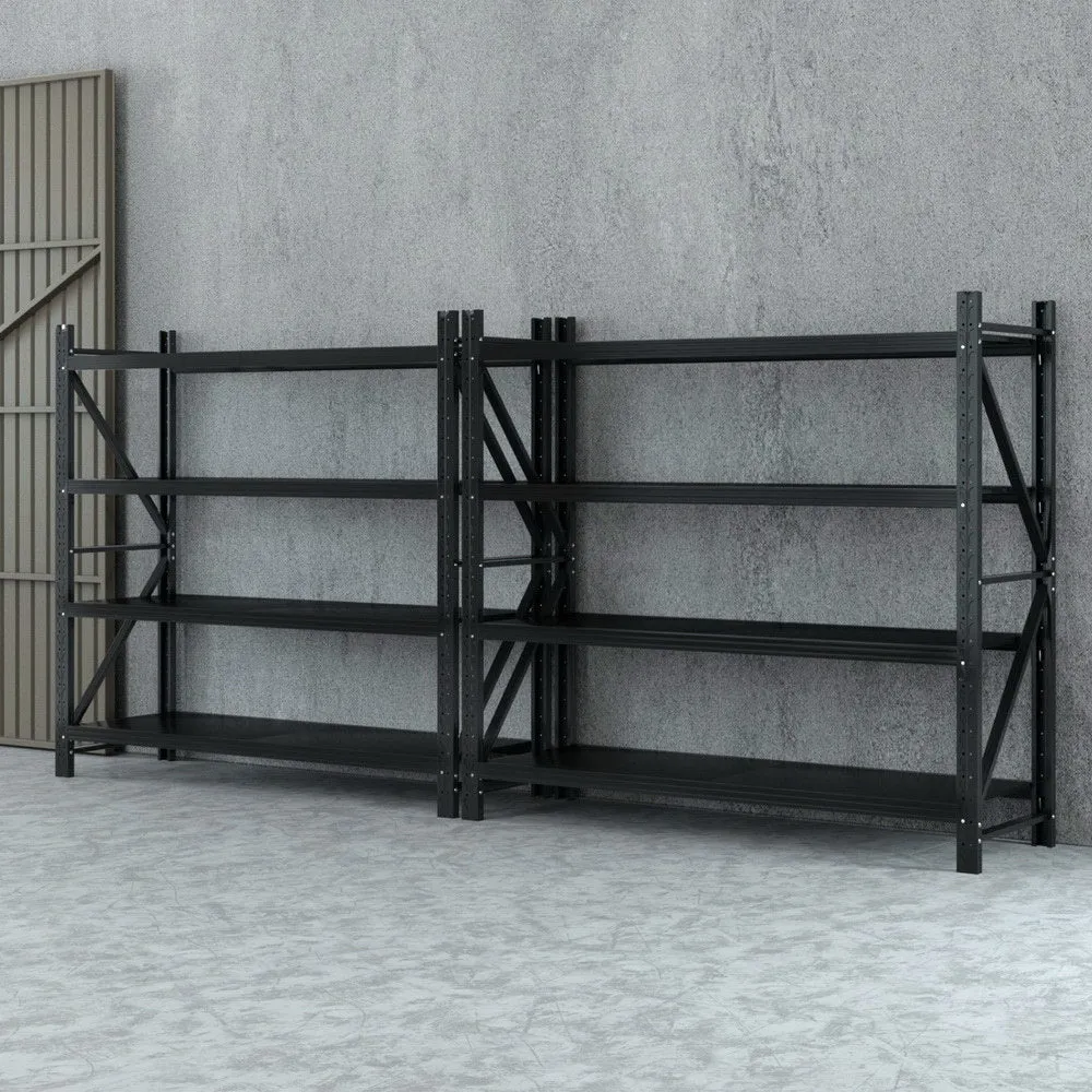 4M x 1.8M Garage Shelving | Warehouse Storage Rack | Black
