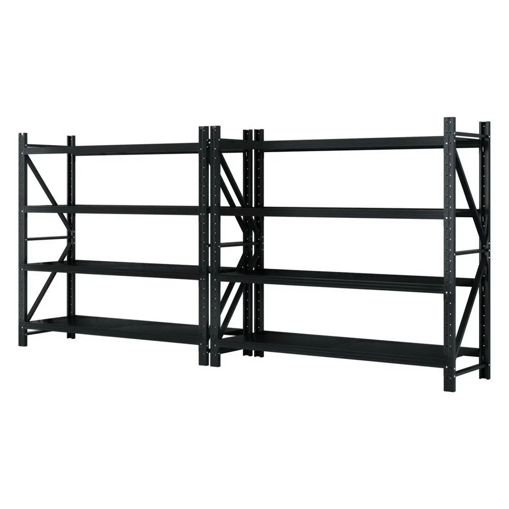 4M x 1.8M Garage Shelving | Warehouse Storage Rack | Black