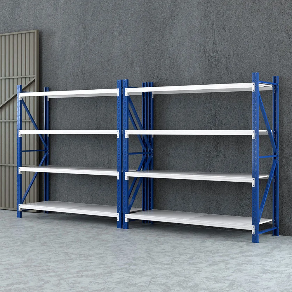 4M x 2M Garage Shelving | Warehouse Storage Rack | Blue