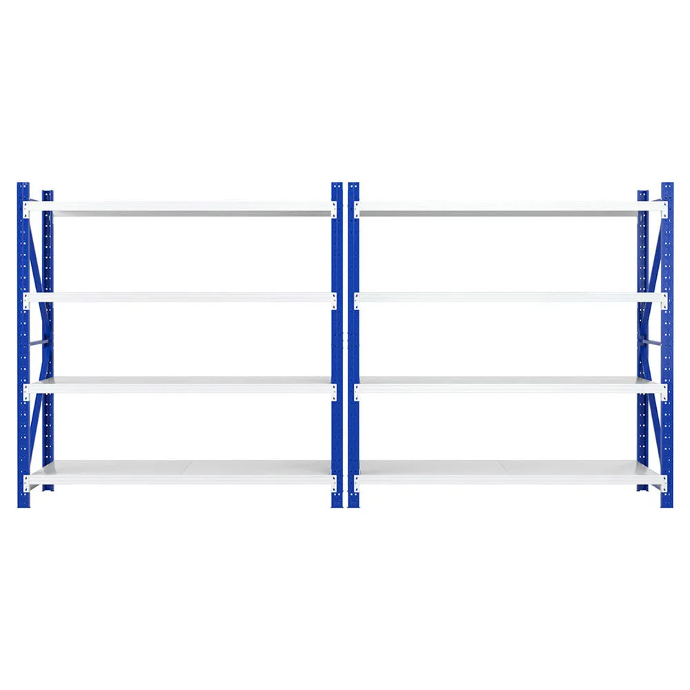 4M x 2M Garage Shelving | Warehouse Storage Rack | Blue