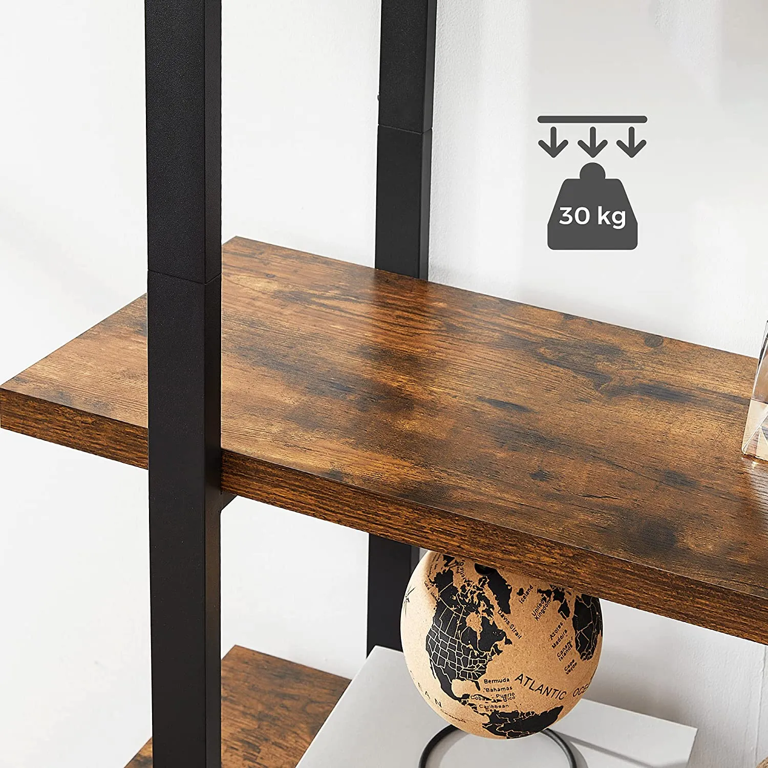5-Tier Industrial Bookshelf
