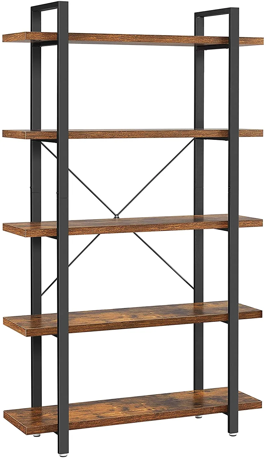 5-Tier Industrial Bookshelf