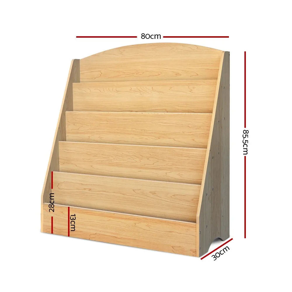 5 Tiers Kids Bookshelf | Magazine Shelf Rack Organizer | Bookcase Display
