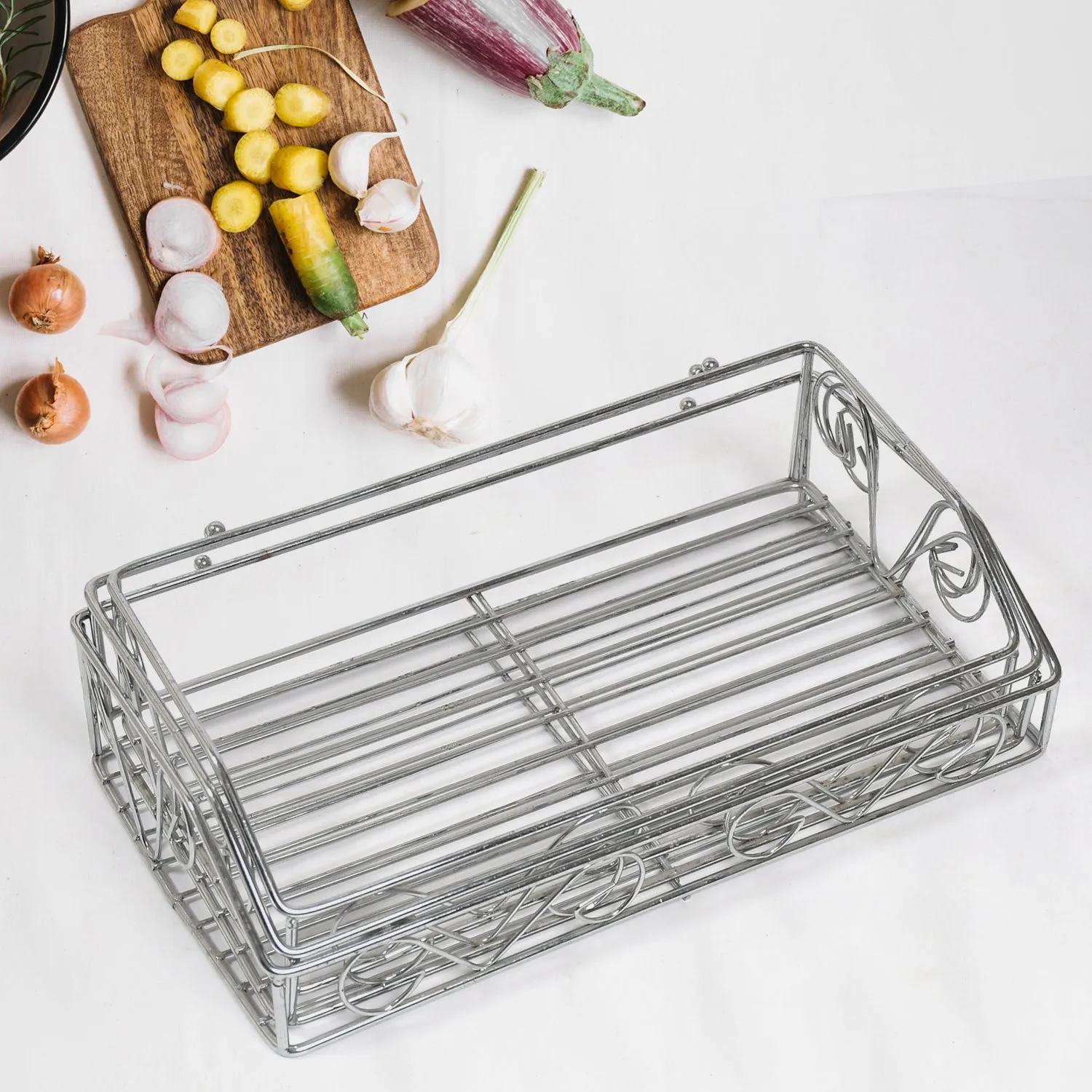 5240 Stainless Steel Detergent Rack  /  Detergent Holder  /  Wall Mounted Rack  /  Bathroom Shelf