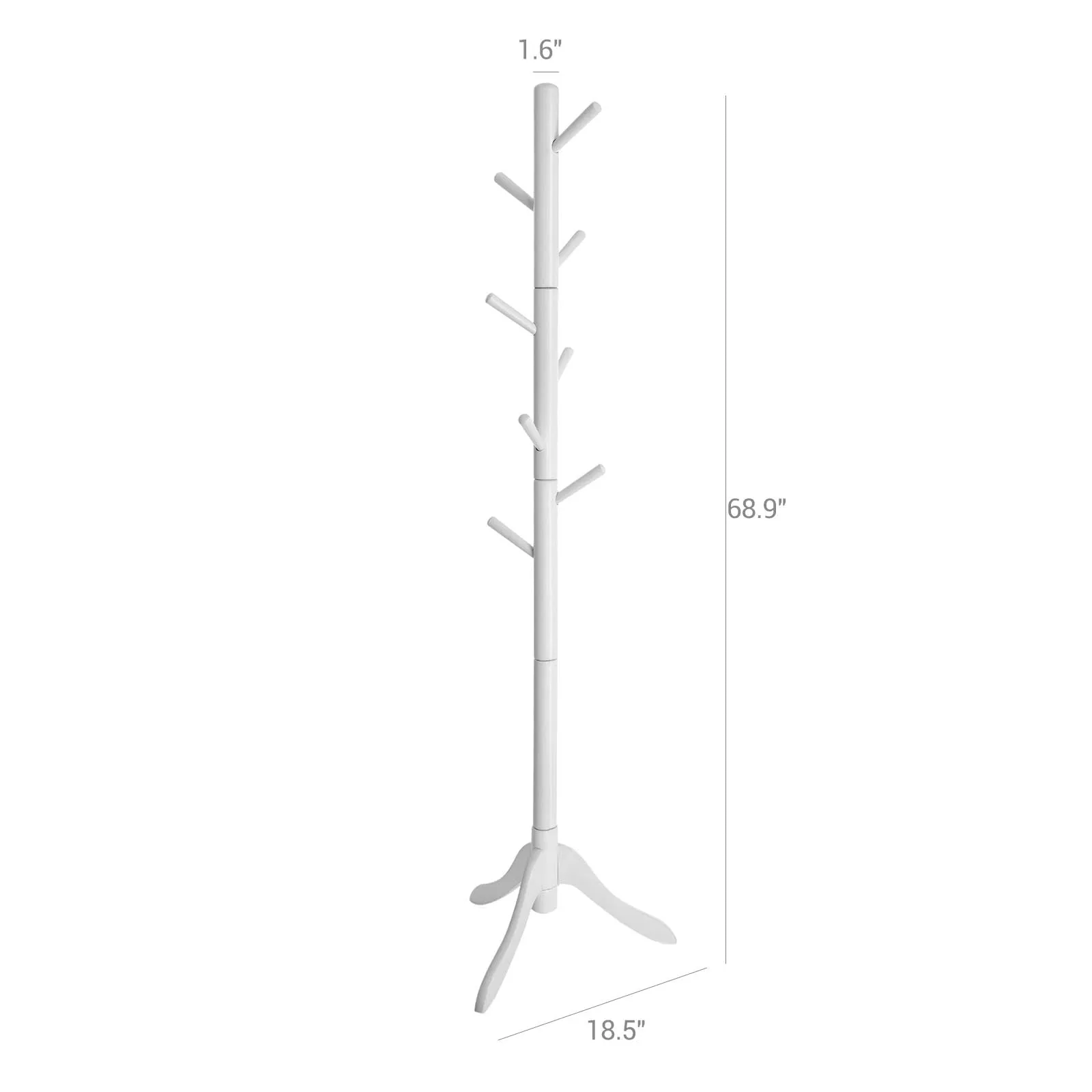 8 Hooks Coat Stand