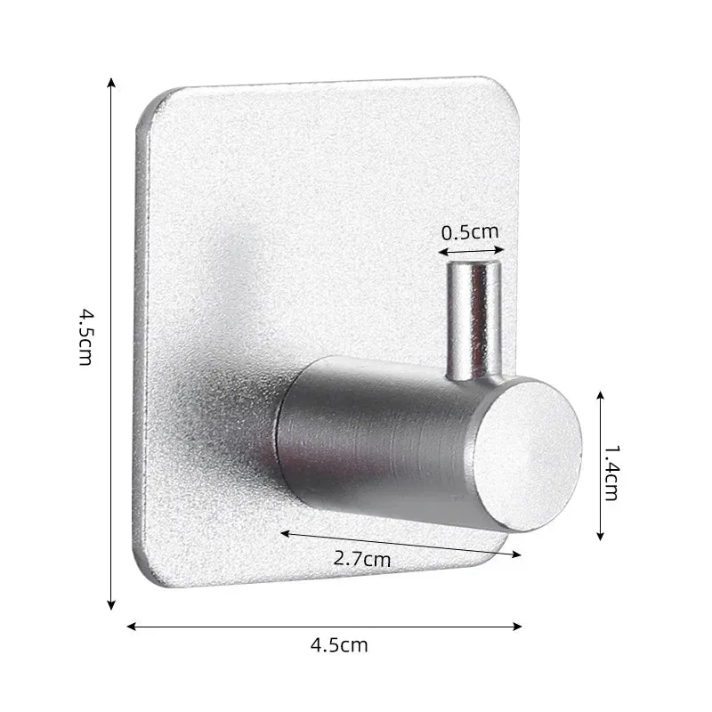 Adhesive Wall Hooks Mounted Door Key Cloth Coat Bathroom Robe Hanger Kitchen Hardware Rack Shelf Bag Hook Organizer For Hanging