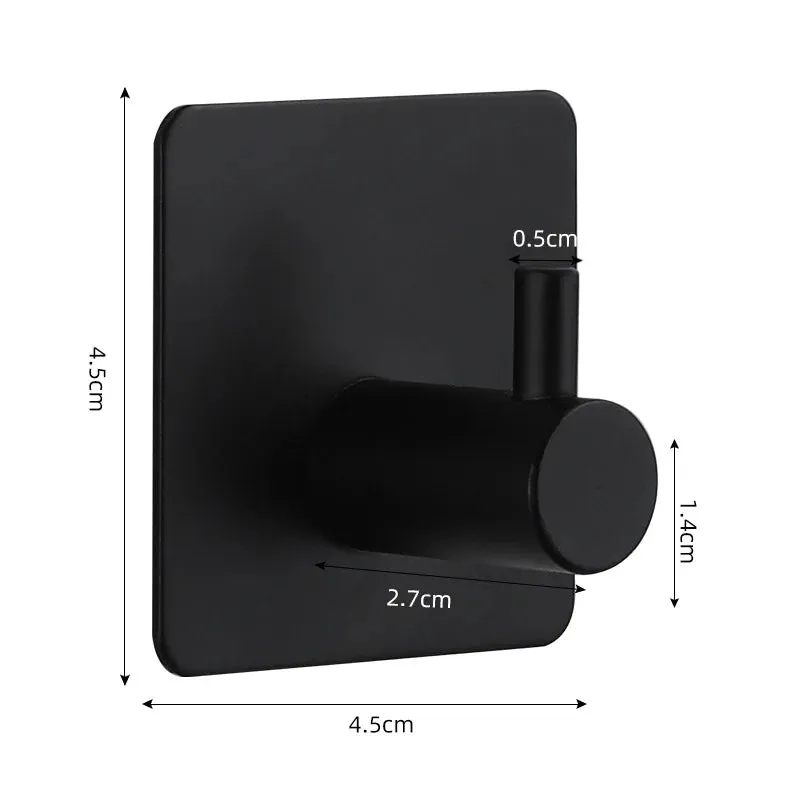 Adhesive Wall Hooks Mounted Door Key Cloth Coat Bathroom Robe Hanger Kitchen Hardware Rack Shelf Bag Hook Organizer For Hanging