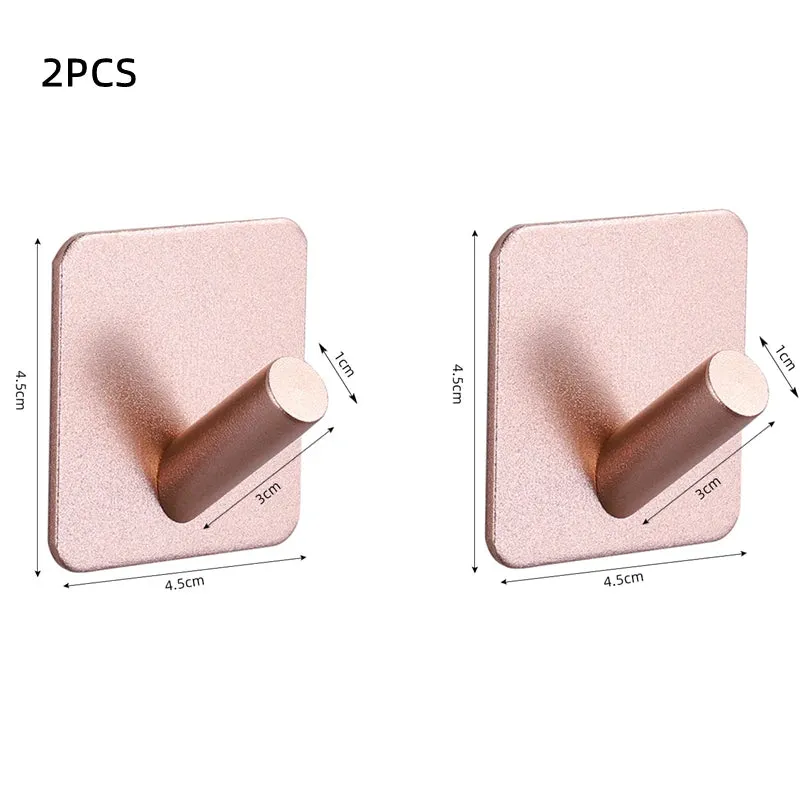 Adhesive Wall Hooks Mounted Door Key Cloth Coat Bathroom Robe Hanger Kitchen Hardware Rack Shelf Bag Hook Organizer For Hanging