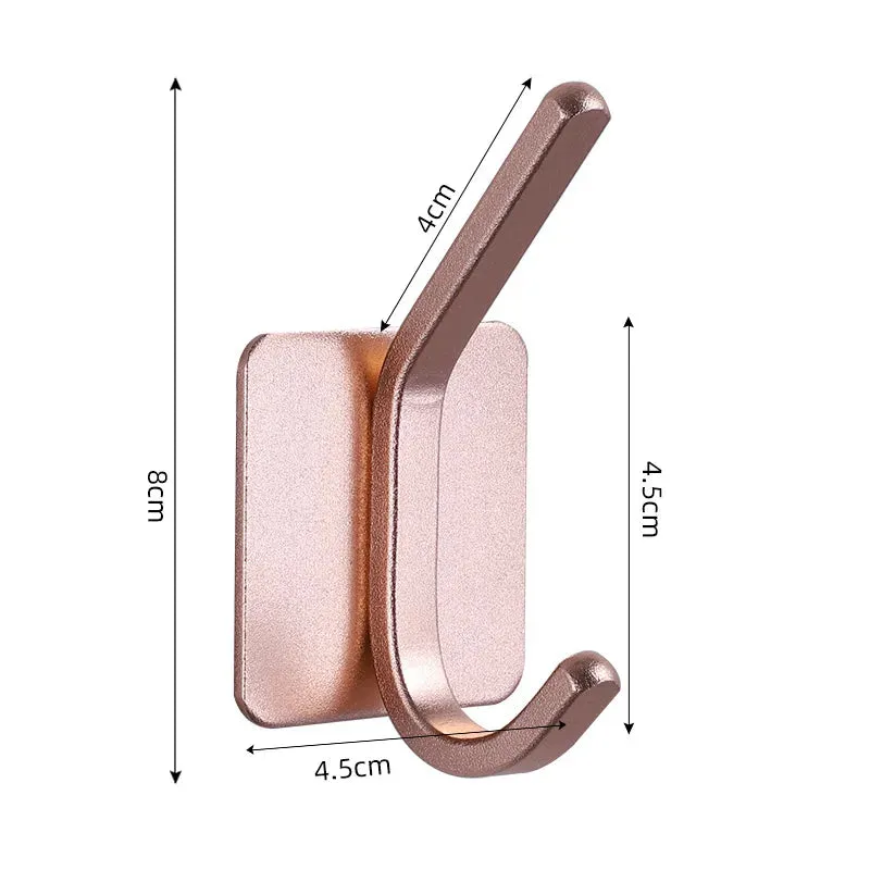 Adhesive Wall Hooks Mounted Door Key Cloth Coat Bathroom Robe Hanger Kitchen Hardware Rack Shelf Bag Hook Organizer For Hanging