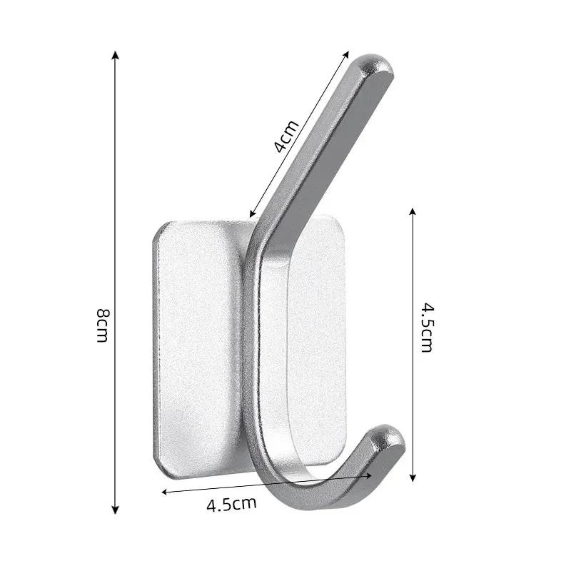 Adhesive Wall Hooks Mounted Door Key Cloth Coat Bathroom Robe Hanger Kitchen Hardware Rack Shelf Bag Hook Organizer For Hanging