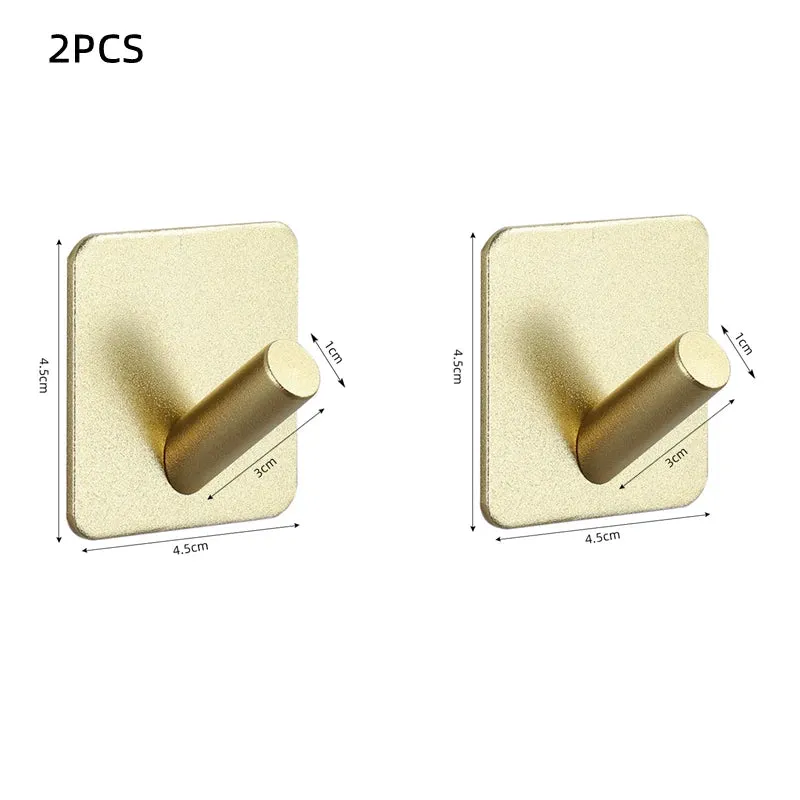 Adhesive Wall Hooks Mounted Door Key Cloth Coat Bathroom Robe Hanger Kitchen Hardware Rack Shelf Bag Hook Organizer For Hanging