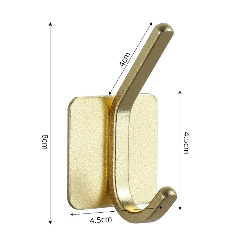 Adhesive Wall Hooks Mounted Door Key Cloth Coat Bathroom Robe Hanger Kitchen Hardware Rack Shelf Bag Hook Organizer For Hanging