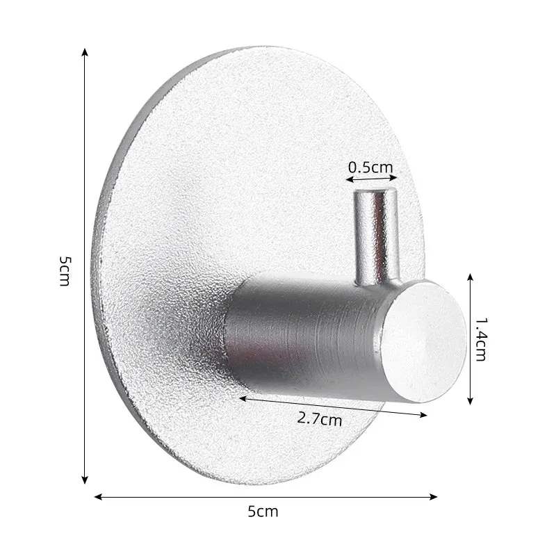 Adhesive Wall Hooks Mounted Door Key Cloth Coat Bathroom Robe Hanger Kitchen Hardware Rack Shelf Bag Hook Organizer For Hanging