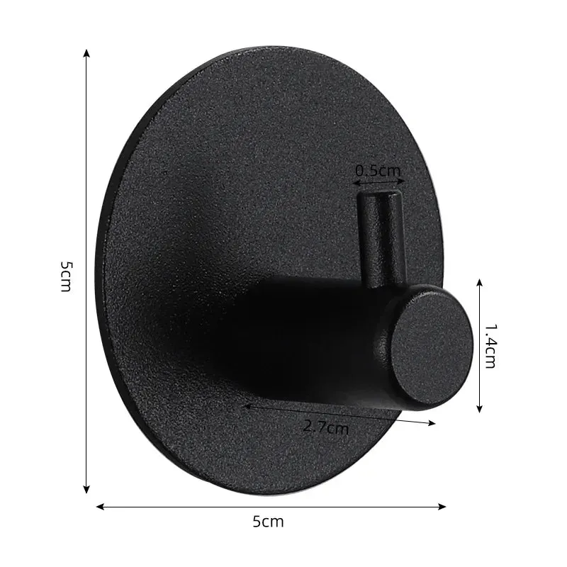 Adhesive Wall Hooks Mounted Door Key Cloth Coat Bathroom Robe Hanger Kitchen Hardware Rack Shelf Bag Hook Organizer For Hanging