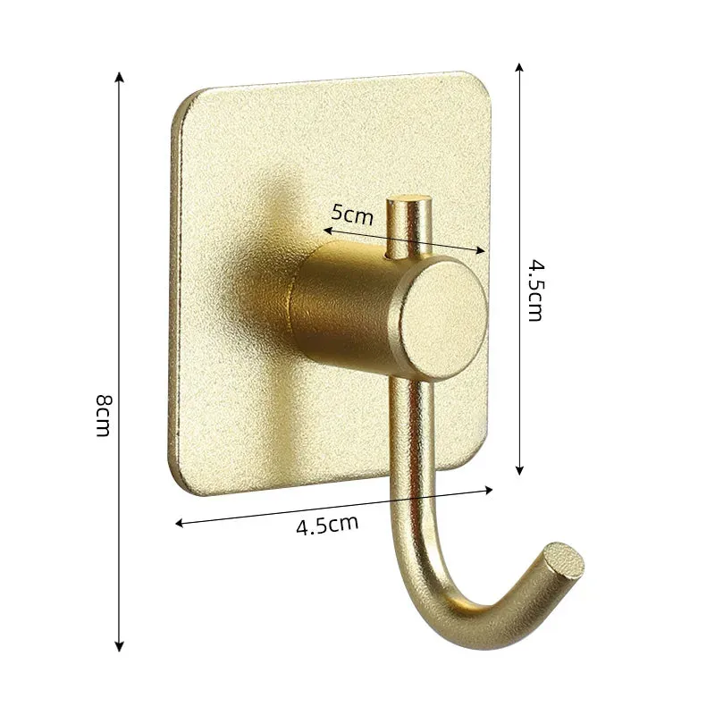 Adhesive Wall Hooks Mounted Door Key Cloth Coat Bathroom Robe Hanger Kitchen Hardware Rack Shelf Bag Hook Organizer For Hanging