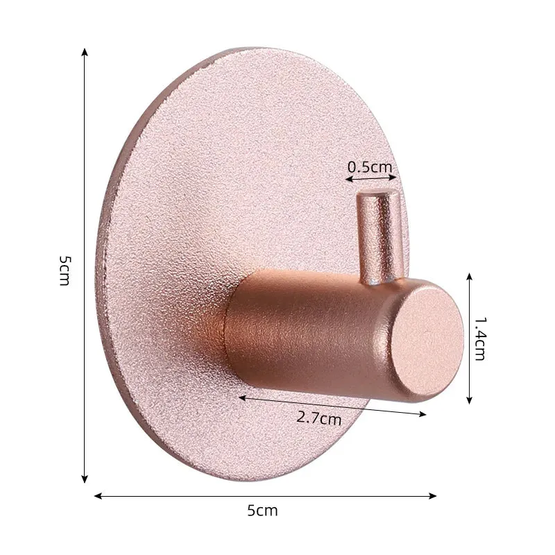 Adhesive Wall Hooks Mounted Door Key Cloth Coat Bathroom Robe Hanger Kitchen Hardware Rack Shelf Bag Hook Organizer For Hanging