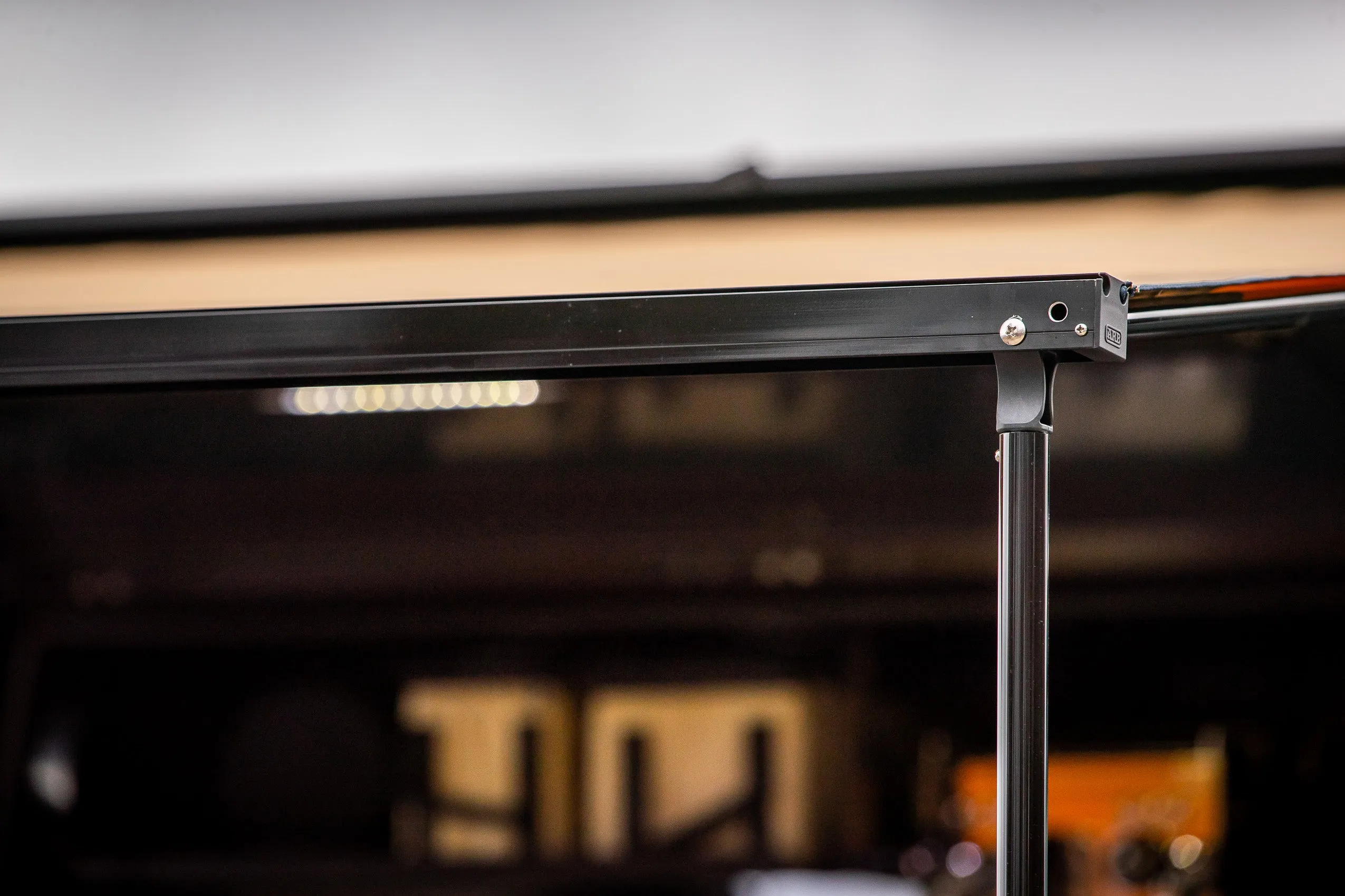 ARB GLOSS BLACK ALUMINUM AWNING 2500MM WITH LED LIGHT