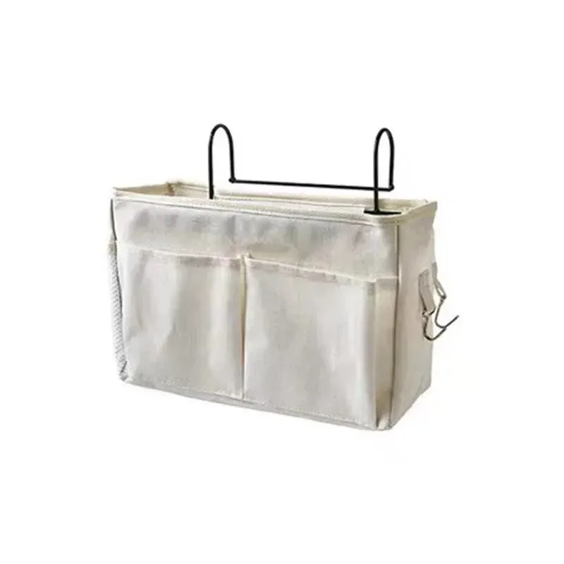 Bedside Storage Rack Dorm Room Hanging Basket for Bedroom Organization