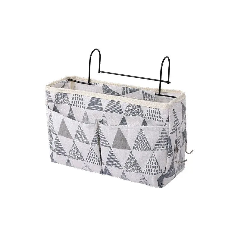 Bedside Storage Rack Dorm Room Hanging Basket for Bedroom Organization