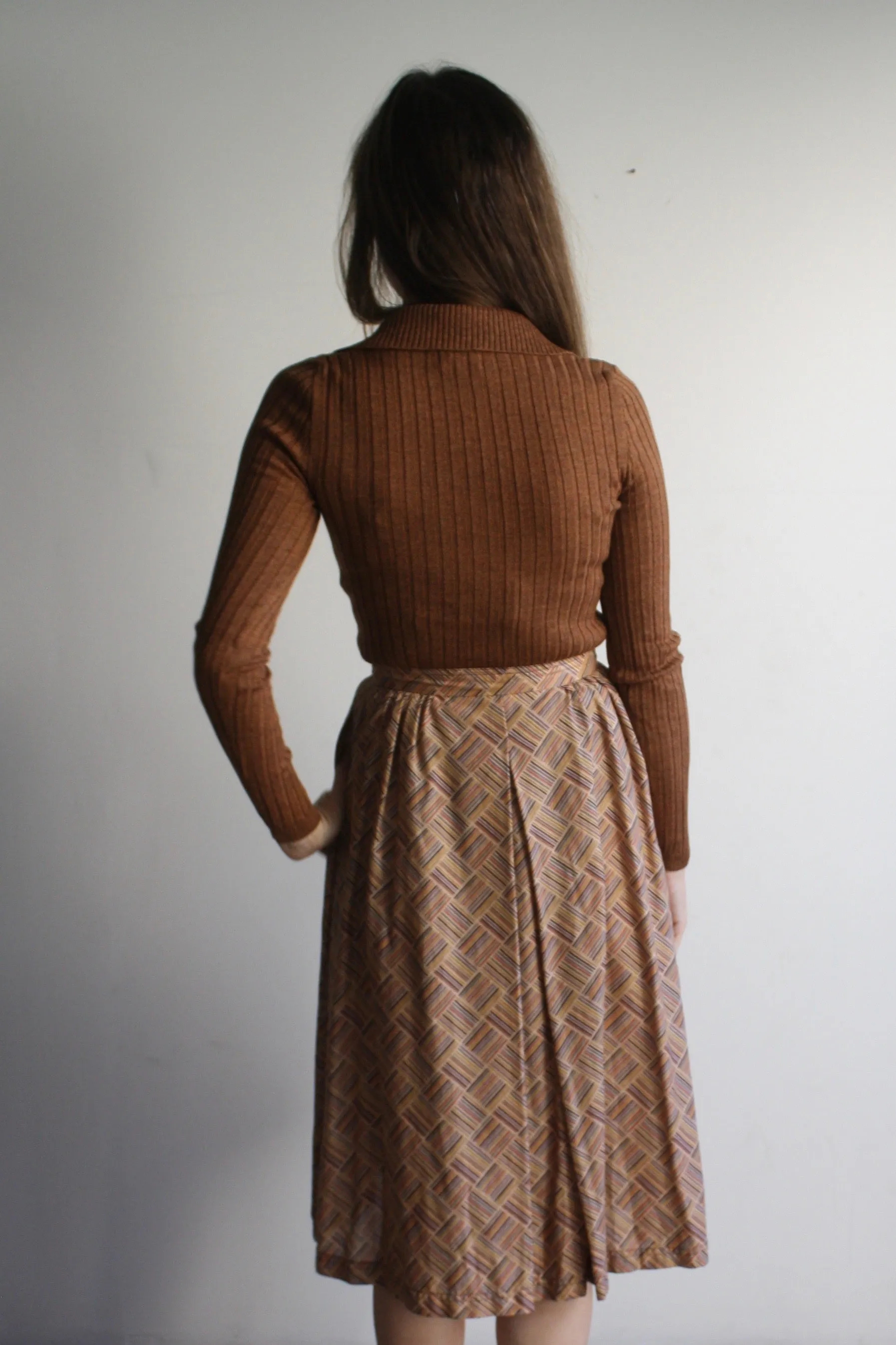 Button Front Skirt