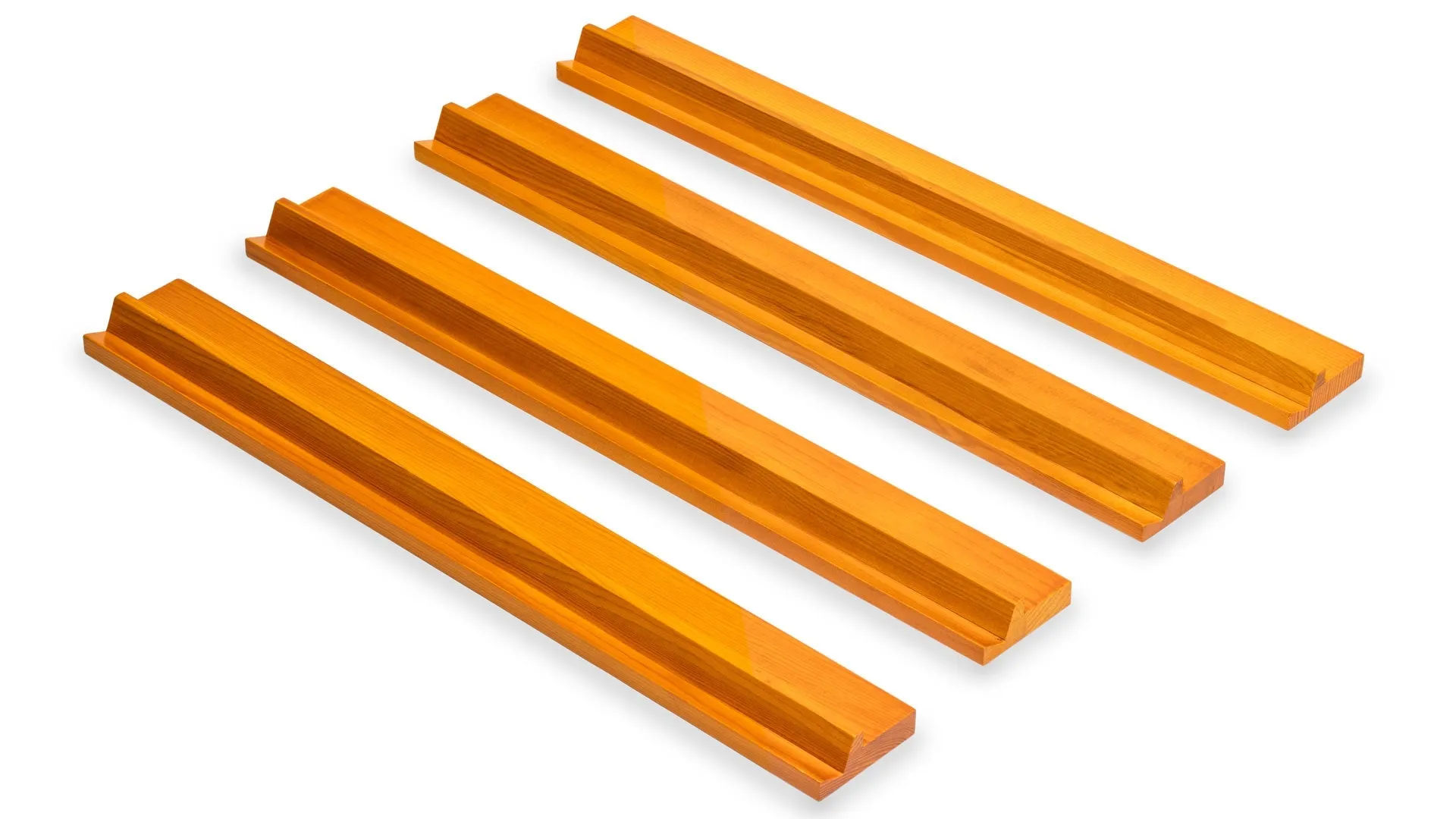 Classic Extended Length Wooden Mahjong Game Racks, 20" - Set of 4