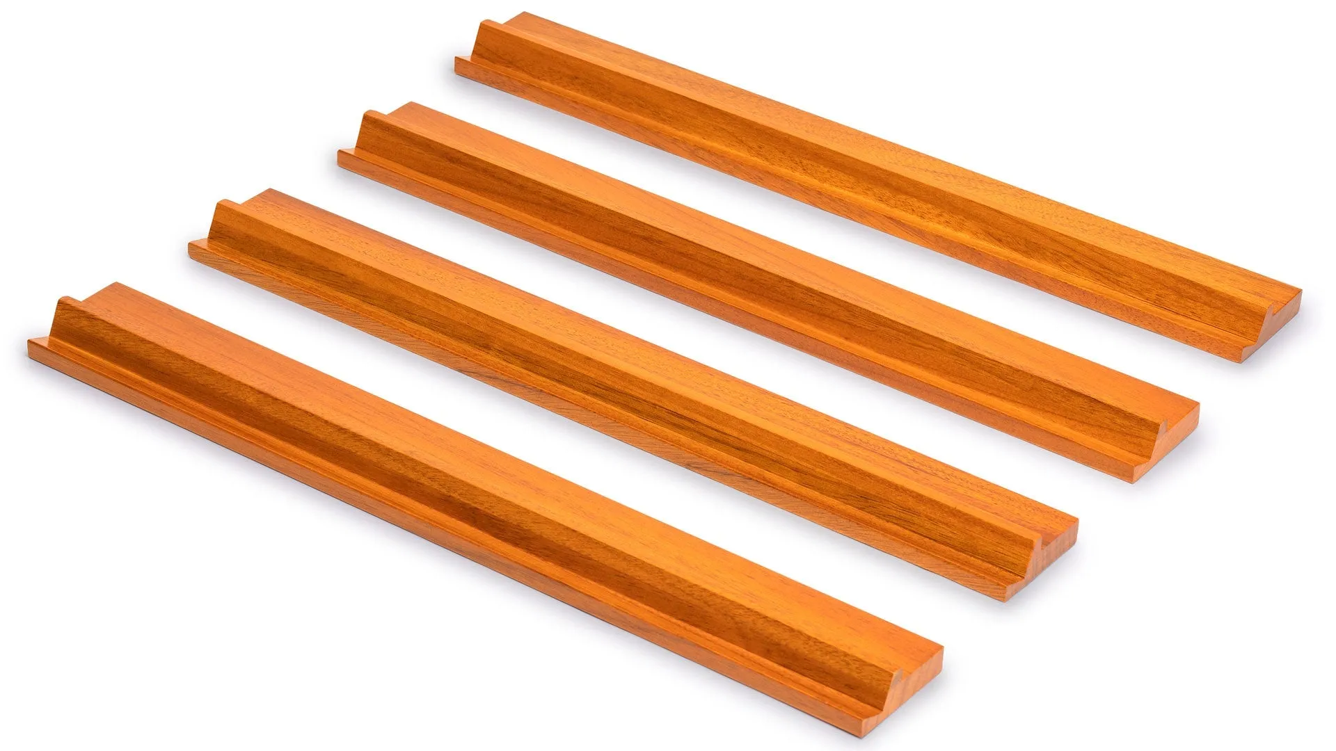 Classic Wooden Mahjong Game Racks, 18" - Set of 4