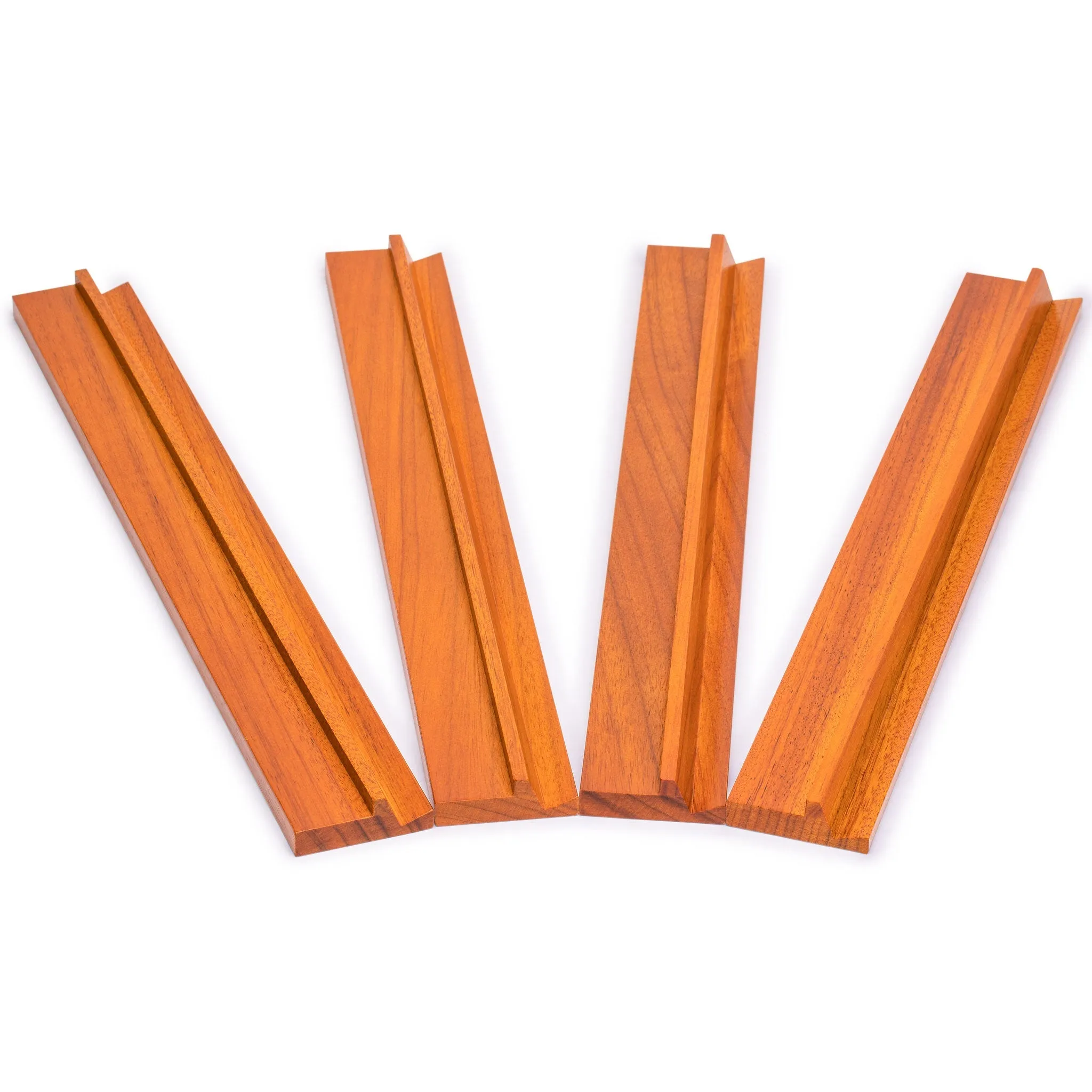 Classic Wooden Mahjong Game Racks, 18" - Set of 4
