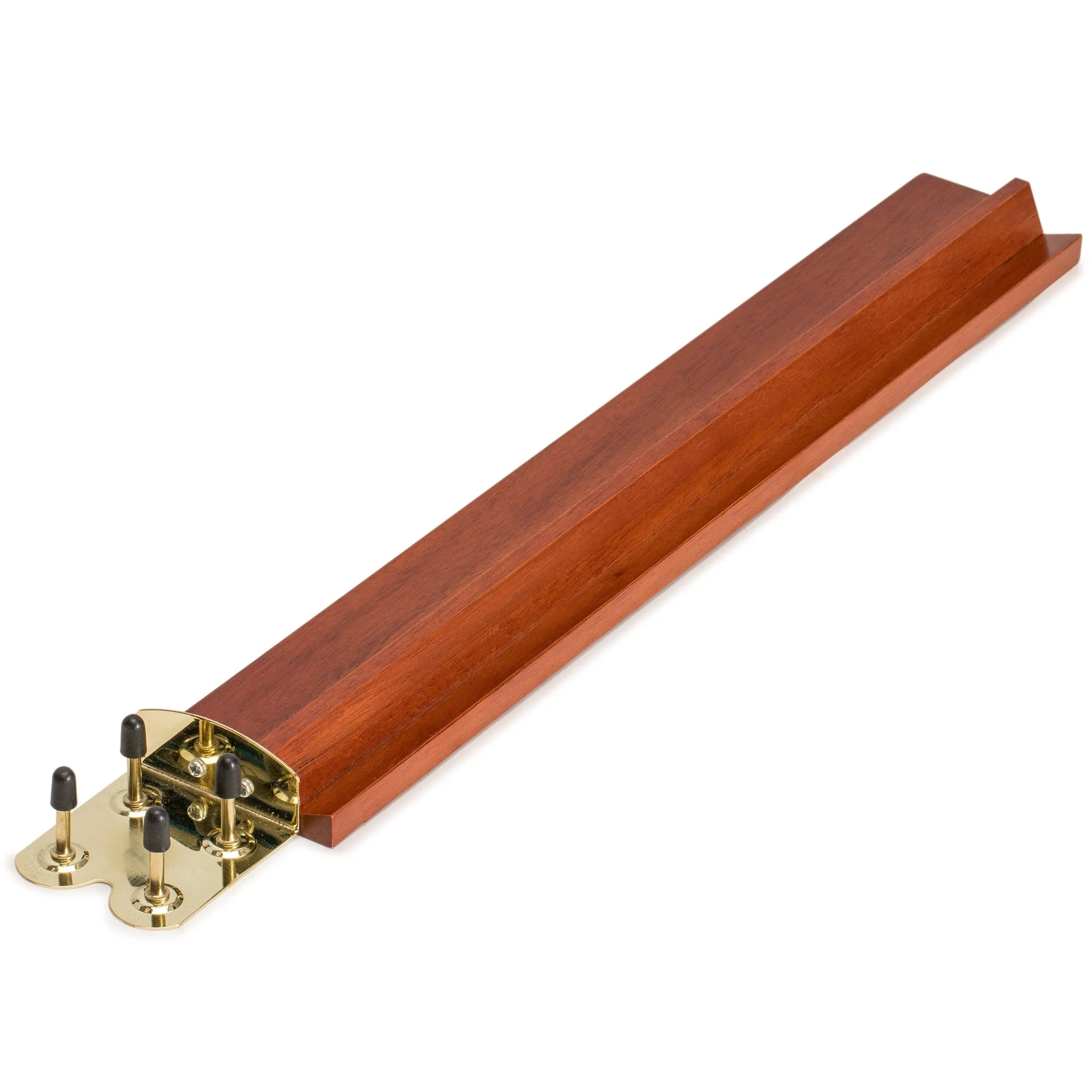 Classic Wooden Mahjong Racks, 18" - Mahogany Color - Set of 4