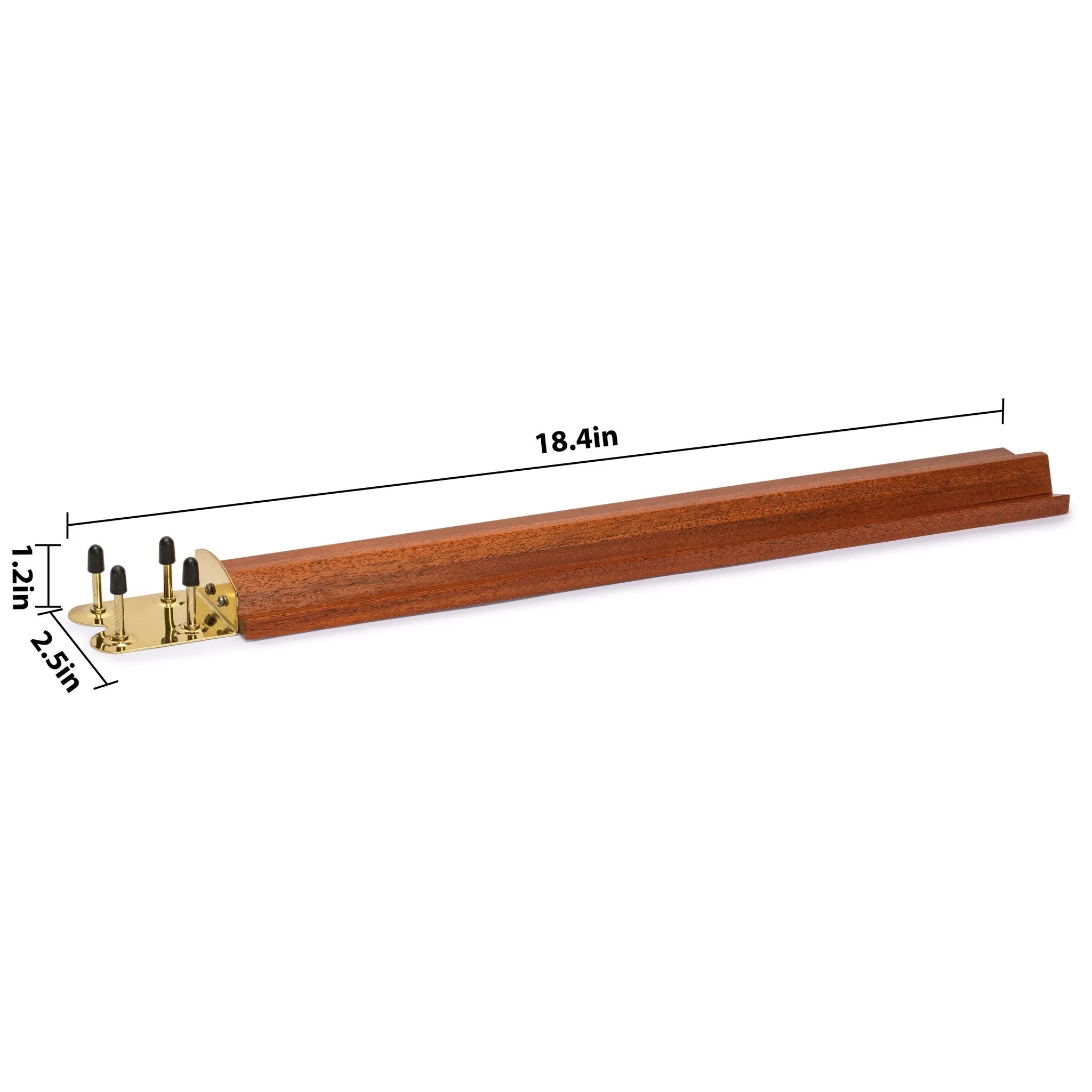 Classic Wooden Mahjong Racks, 18" - Mahogany Color - Set of 4