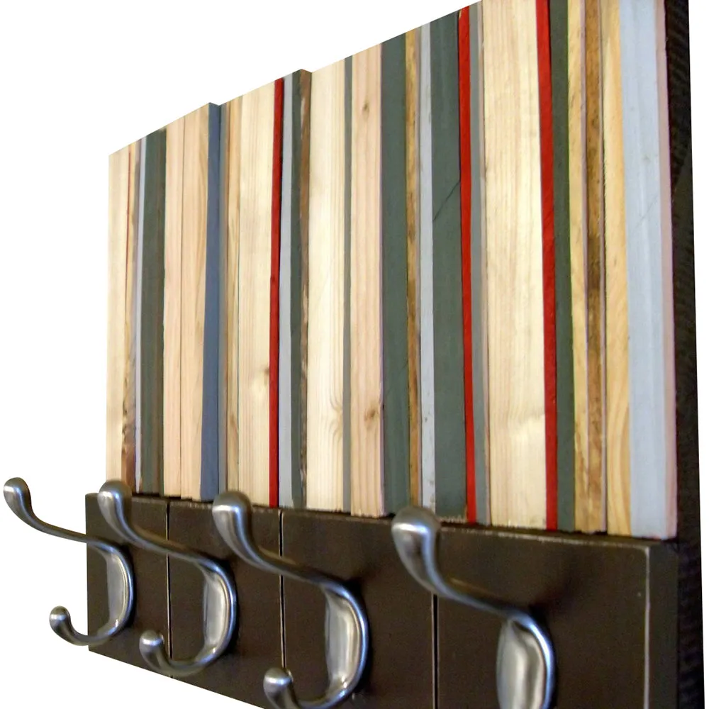 Coat Rack - Reclaimed Wood Coat Hanger - 14x11
