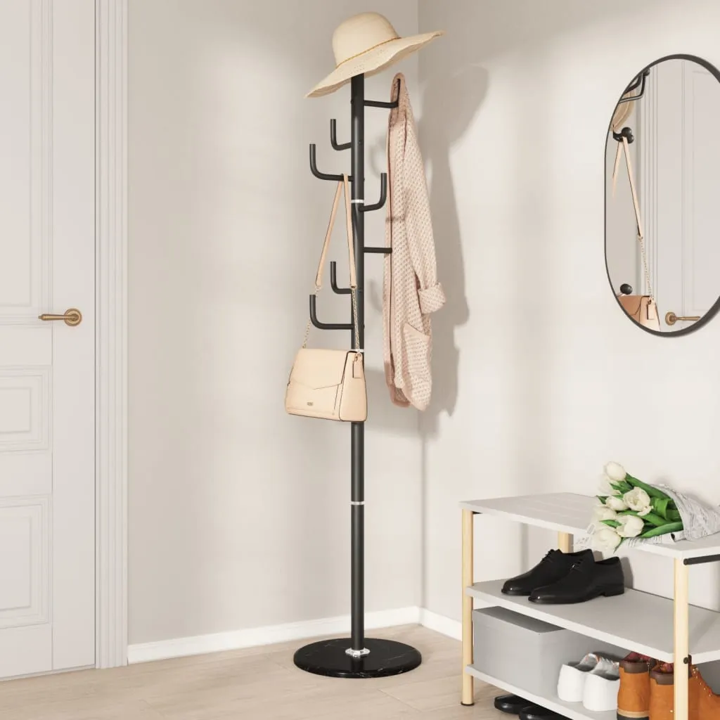 Coat Stand Black 183 cm Powder-coated Iron