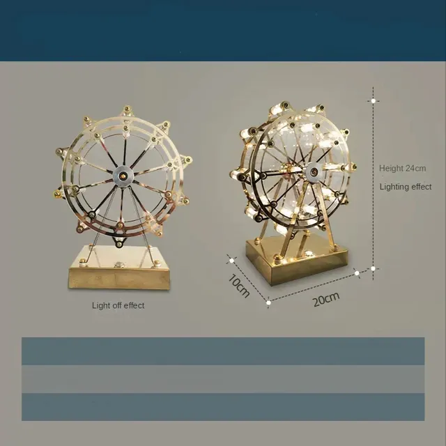Colorful Rotating Wheel Table Lamp