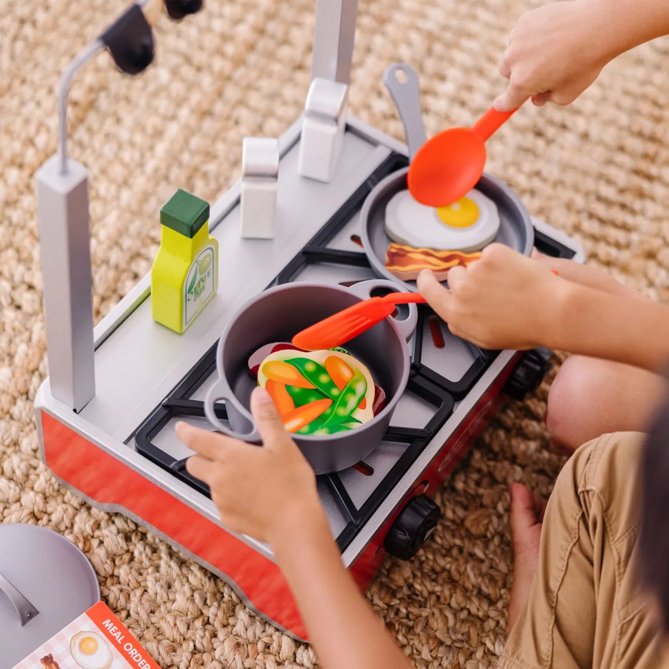 Deluxe Wooden Cooktop Set