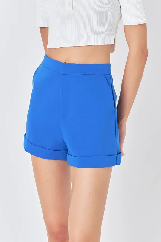 Endless Summer Bright Royal Tailored Shorts