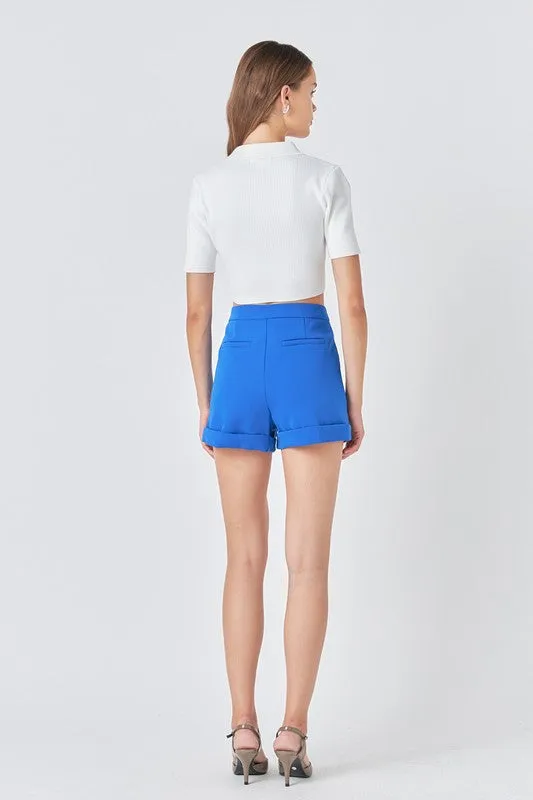 Endless Summer Bright Royal Tailored Shorts