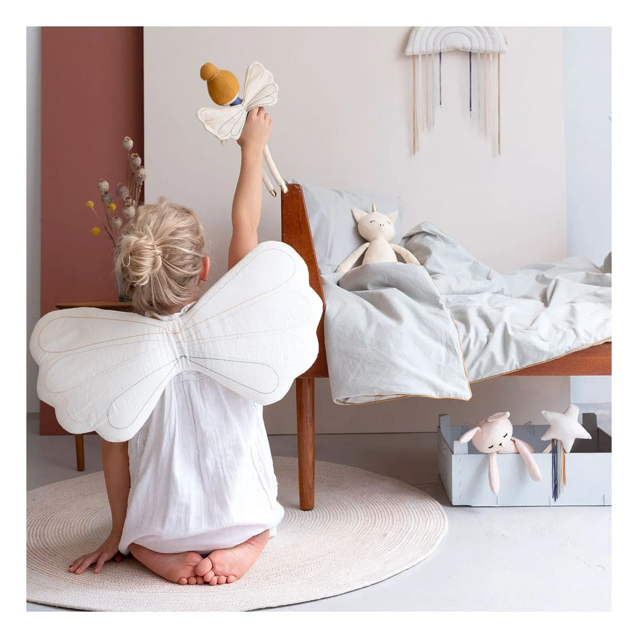 Fabelab Dress Up - Rainbow Wings Natural