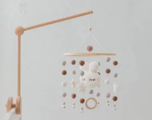 Felt Cloud  Neutral Baby Mobile for Nursery