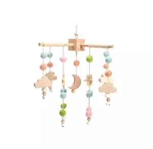 Felt Moon and Cloud Baby Mobile