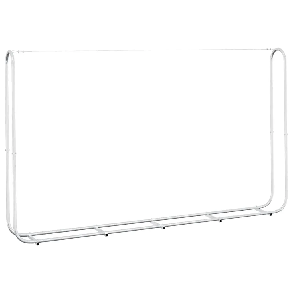 Firewood Rack with Rain Cover 250x25x150 cm Galvanised steel