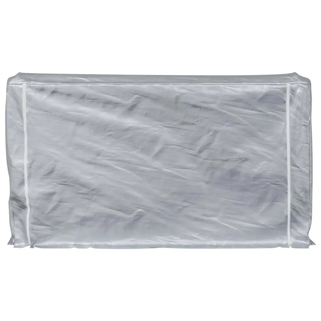 Firewood Rack with Rain Cover 250x25x150 cm Galvanised steel