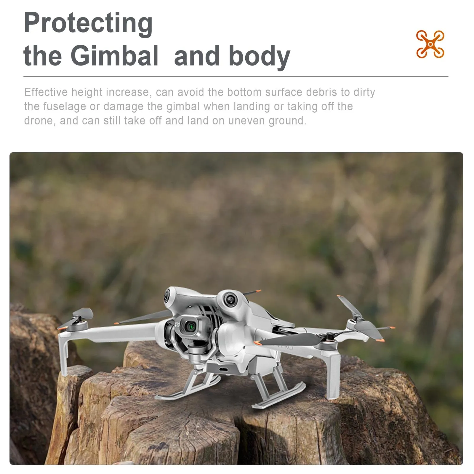 Foldable Landing Gear Training Rack for Dji Mini 4 Pro