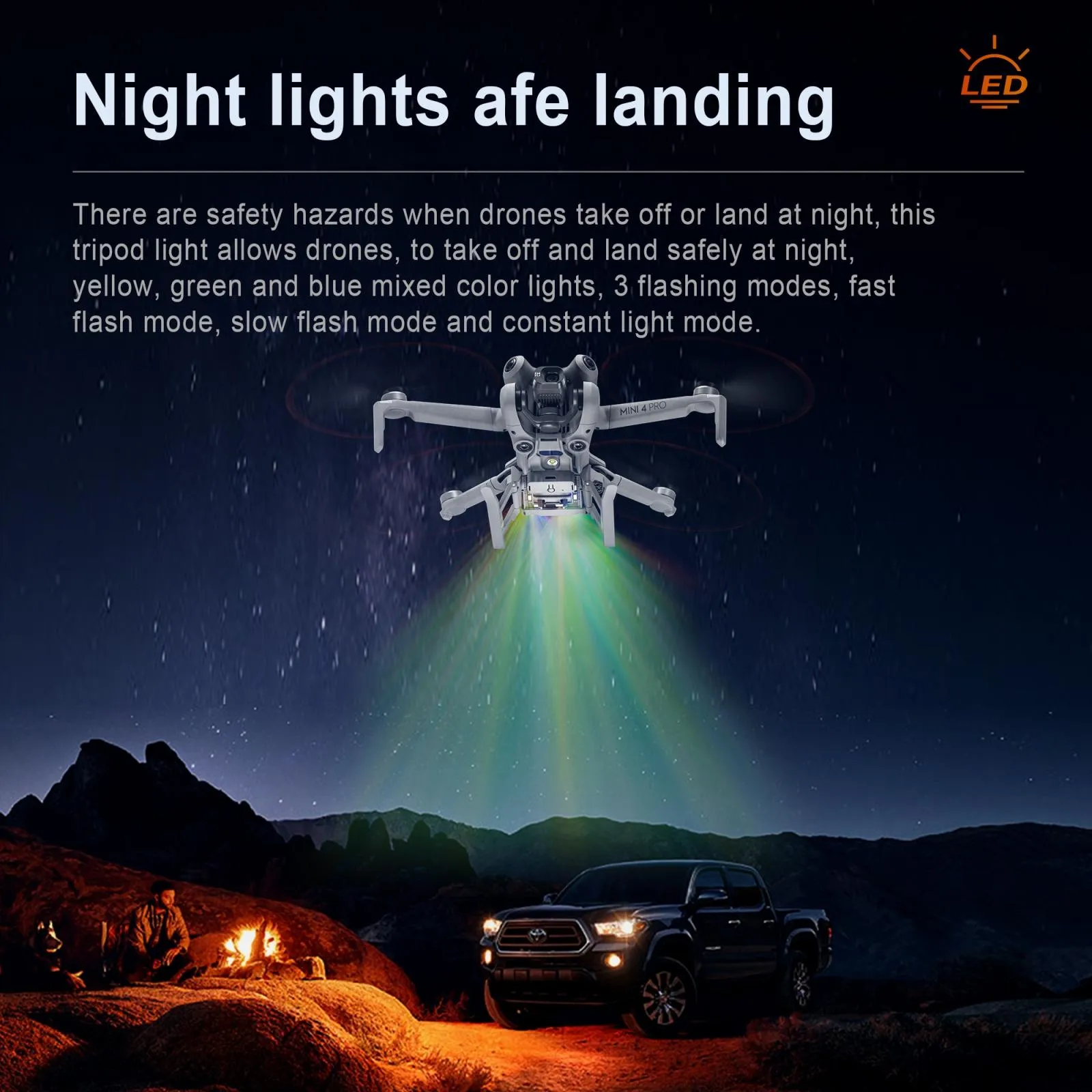 Foldable Landing Gear Training Rack for Dji Mini 4 Pro