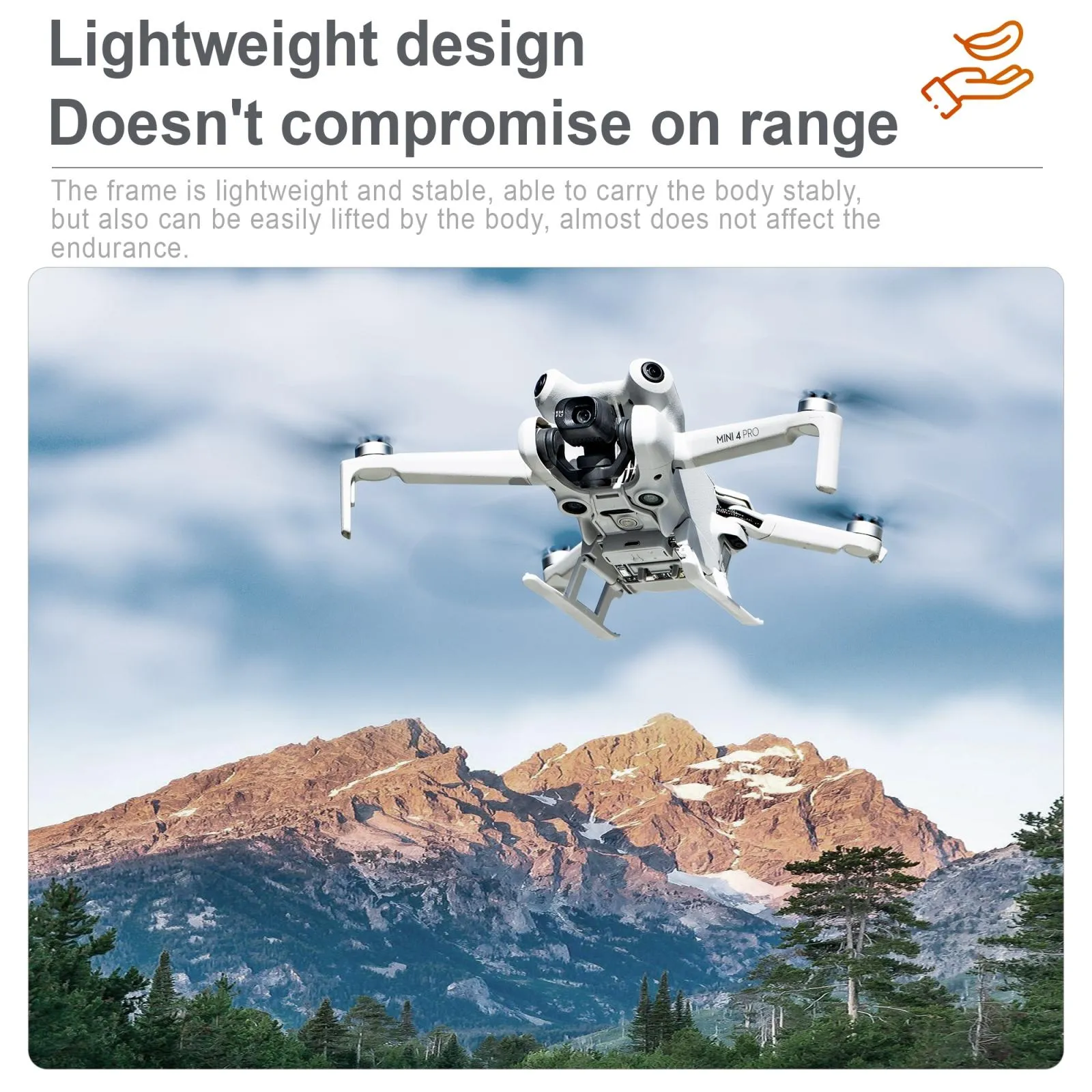 Foldable Landing Gear Training Rack for Dji Mini 4 Pro