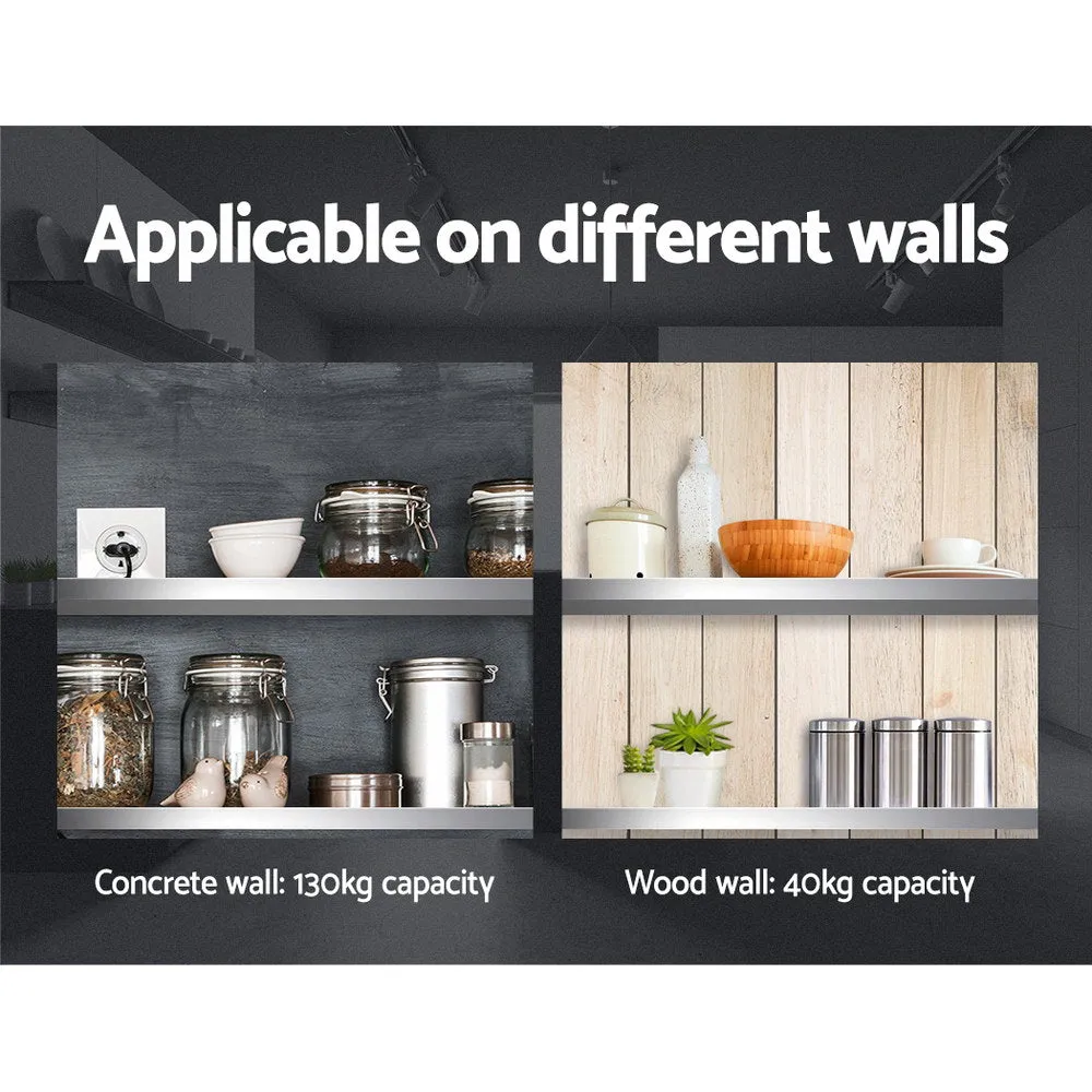 Heavy-Duty 900mm Stainless Steel Wall Shelf, Rust-Proof - Cefito